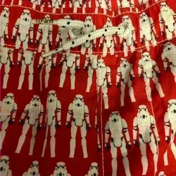 Star Wars Swim Trunks Boys Size Medium The Clone War Swimsuit Shorts Swimwear - Picture 5 of 6